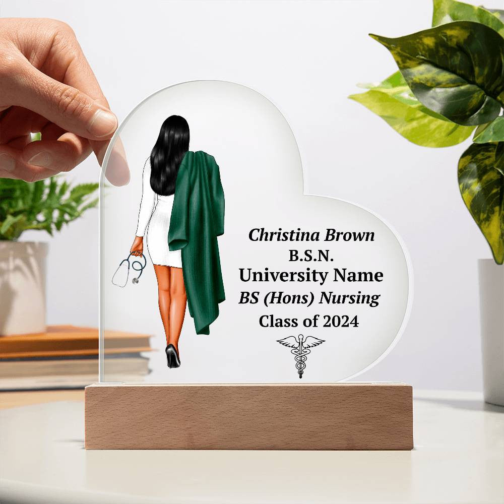 Personalized Nursing Graduation LED Plaque Gift-[product type]