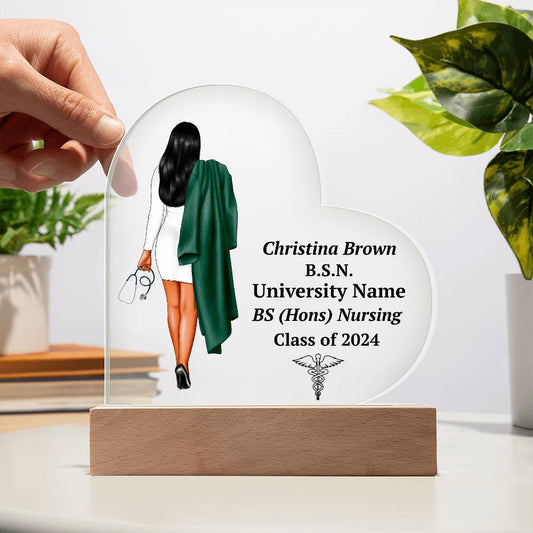 Personalized Nursing Graduation LED Plaque Gift-[product type]