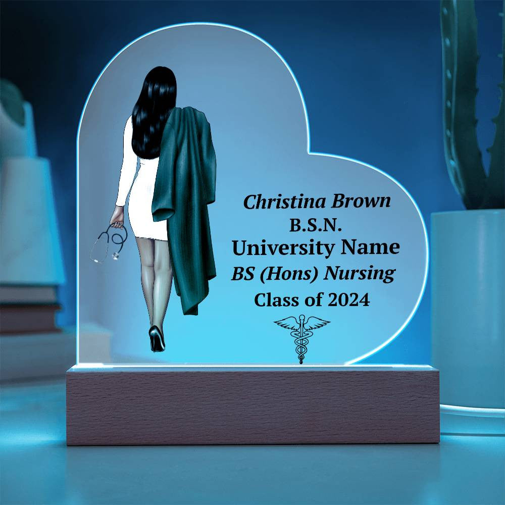 Personalized Nursing Graduation LED Plaque Gift-[product type]