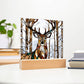 Deer Decorative Acrylic Plaque-[product type]