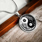 Yin Yang Necklace with Engraving-[Heartfelt Family Gift]