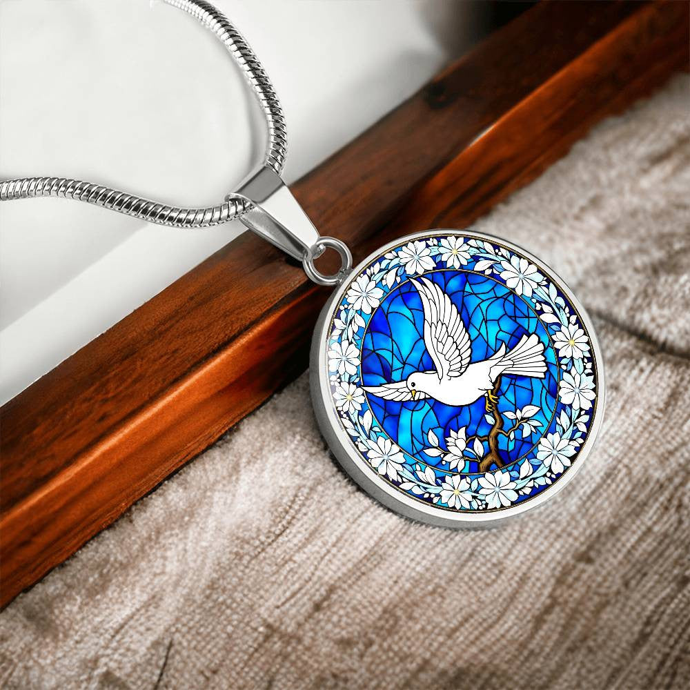 Dove Pendant Necklace-[Heartfelt Family Gift]