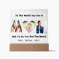 Mom Photo Acrylic Plaque with Kids Names-[product type]