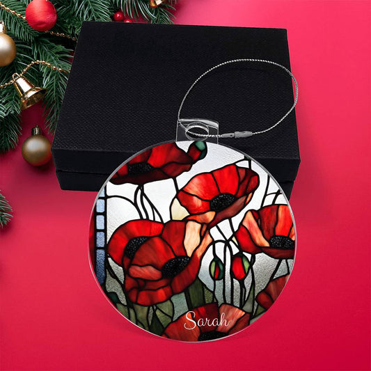 Poppies Ornament-[Heartfelt Family Gift]