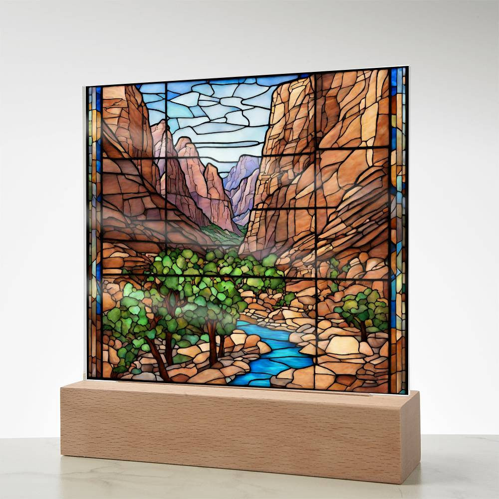 Zion National Park Acrylic Photo-[product type]