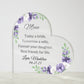 Mother of The Bride Acrylic Heart Plaque-[product type]