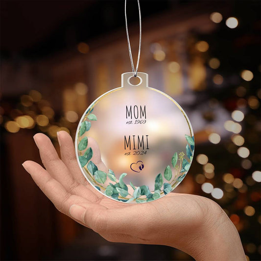 Mimi New Grandparents 1st Christmas Ornament-[Heartfelt Family Gift]