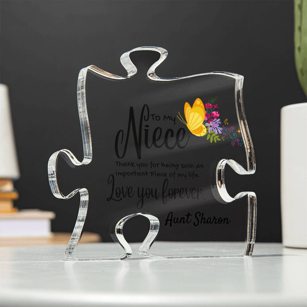 Niece Acrylic Puzzle Plaque