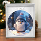 Cute Penquin Acrylic Christmas Ornament