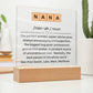 Personalized Nana Definition Acrylic Plaque-[product type]