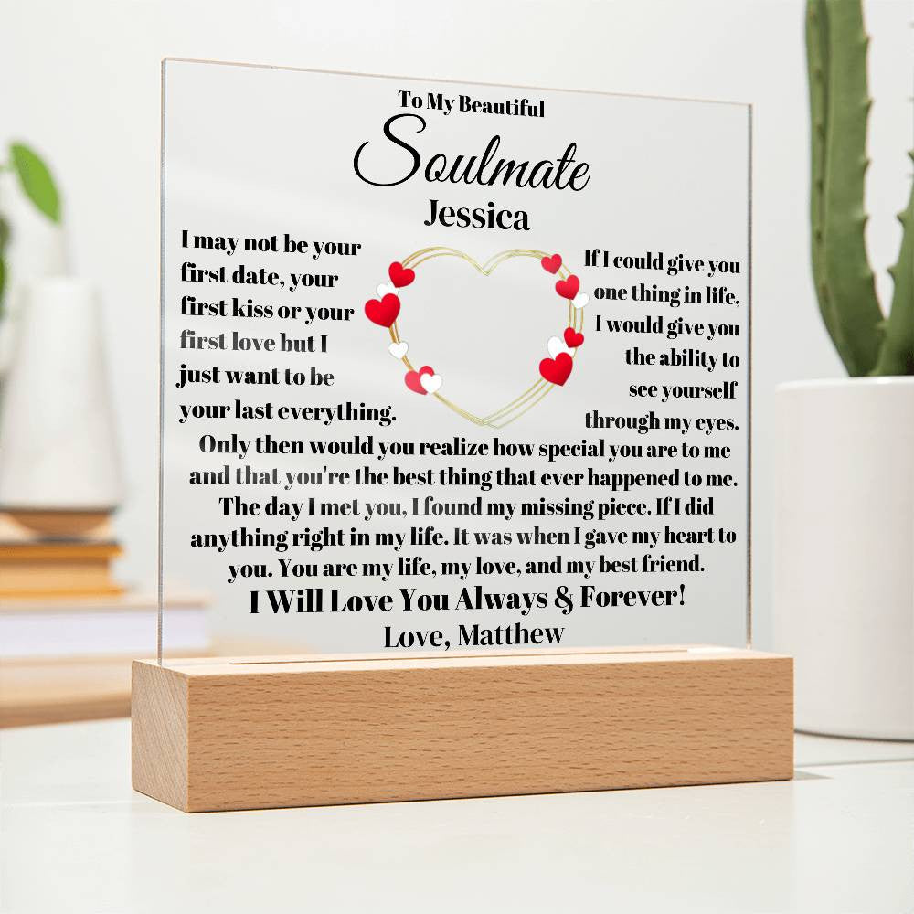 Personalized Soulmate Plaque-[Heartfelt Family Gift]