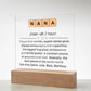 Personalized Nana Definition Acrylic Plaque-[product type]