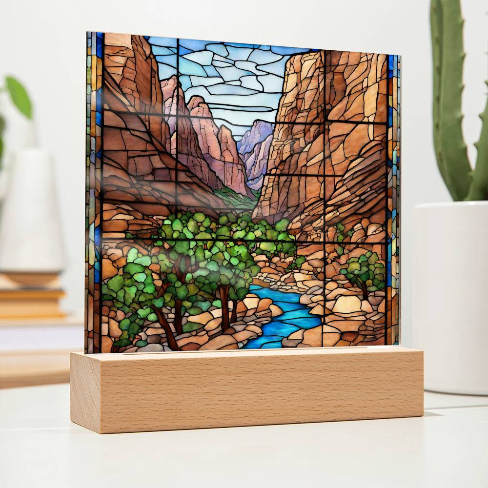 Zion National Park Acrylic Photo-[product type]