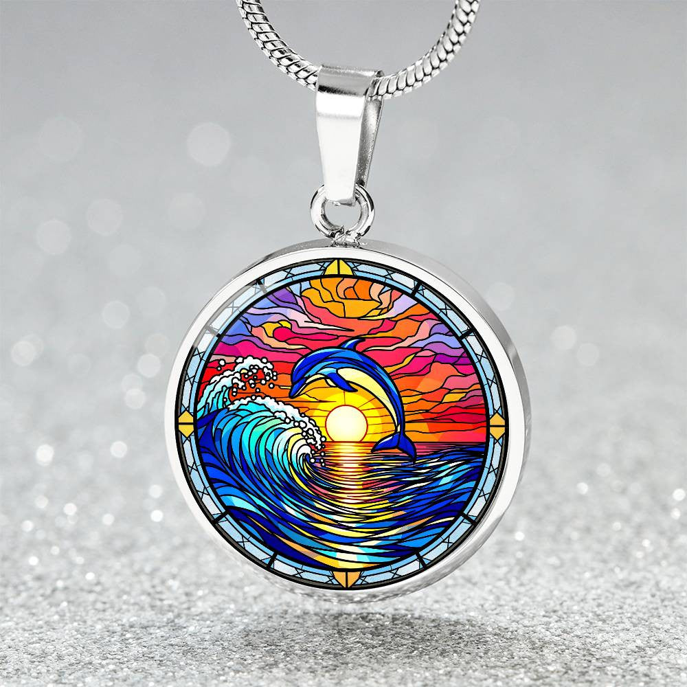 Dolphin Pendant Necklace-[Heartfelt Family Gift]