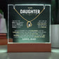 Daughter from Dad Acrylic Jewelry Holder with Necklace