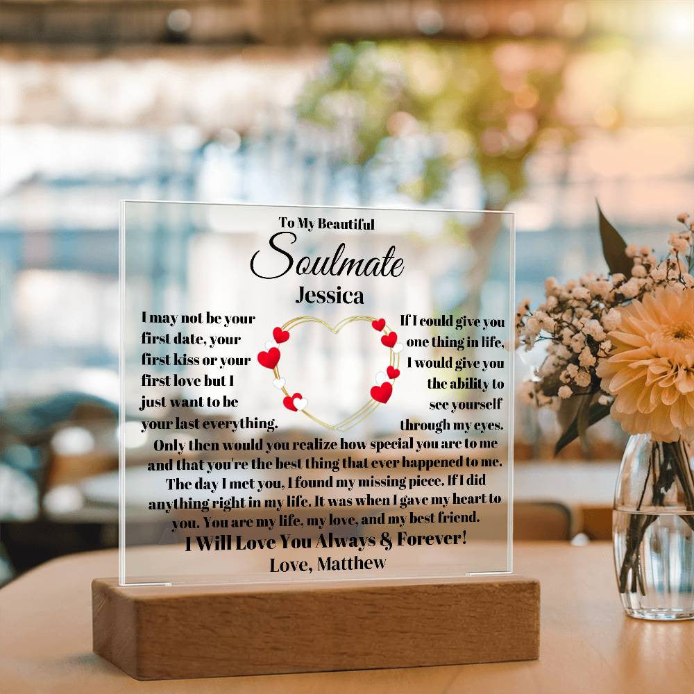 Personalized Soulmate Plaque-[Heartfelt Family Gift]