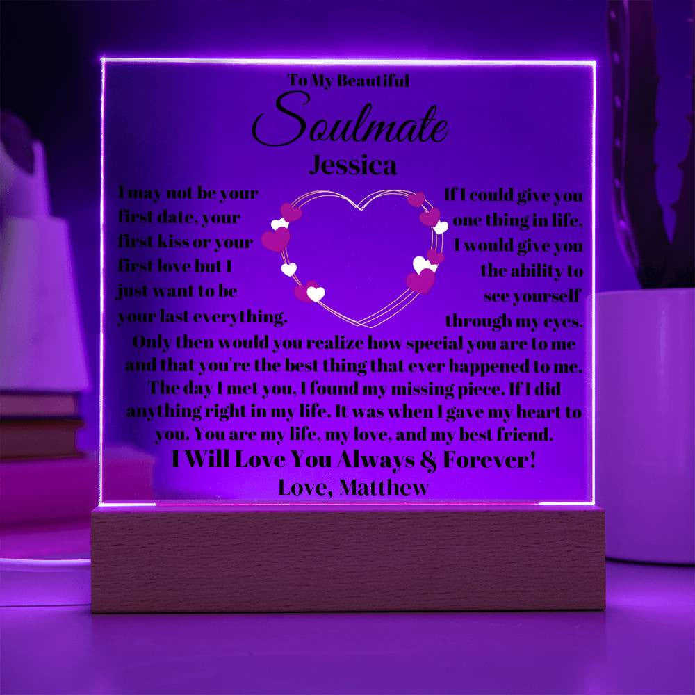 Personalized Soulmate Plaque-[Heartfelt Family Gift]