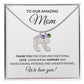 Amazing Mom From Children Baby Feet Birthstone Necklace-FashionFinds4U