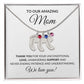 Amazing Mom From Children Baby Feet Birthstone Necklace-FashionFinds4U