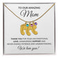 Amazing Mom From Children Baby Feet Birthstone Necklace-FashionFinds4U