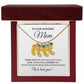 Amazing Mom From Children Baby Feet Birthstone Necklace-FashionFinds4U