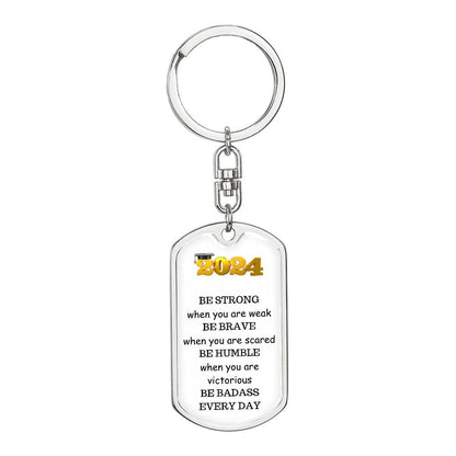 Class of 2024  Engraved Keychain  Graduation Gift-[product type]