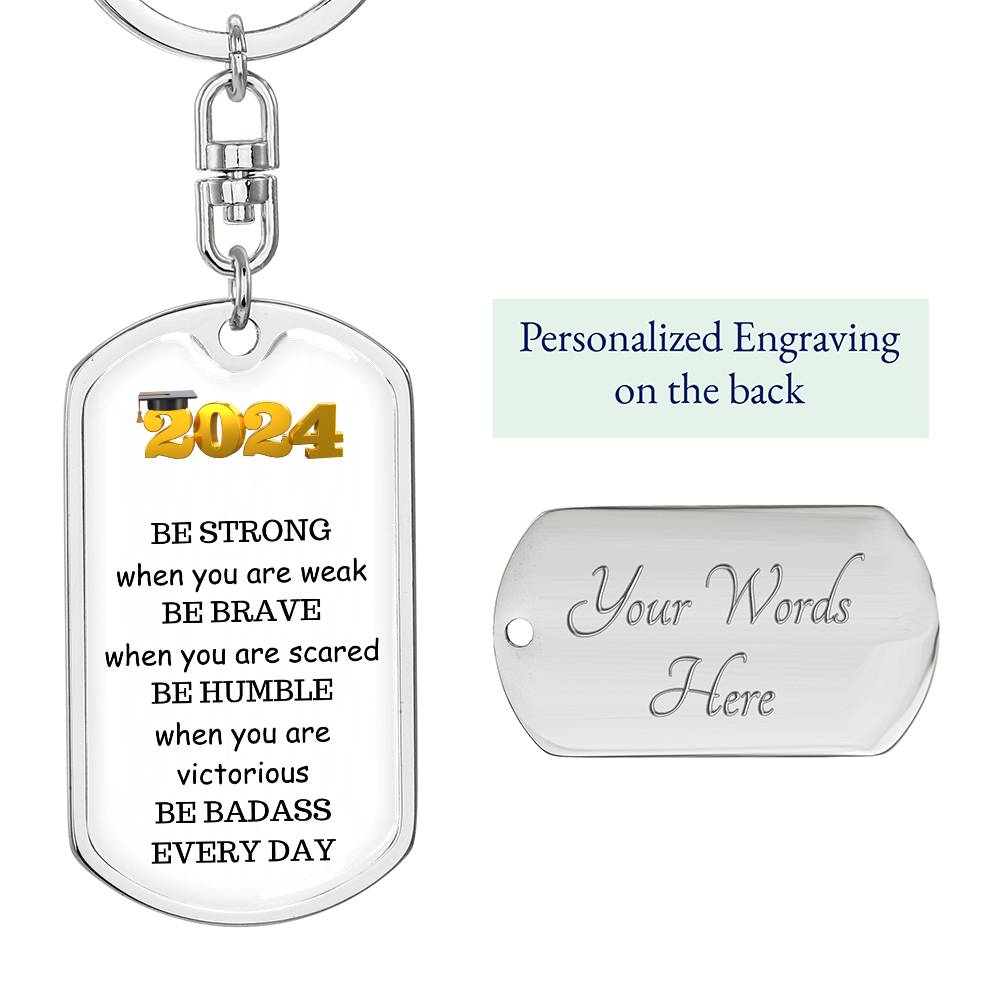 Class of 2024  Engraved Keychain  Graduation Gift-[product type]