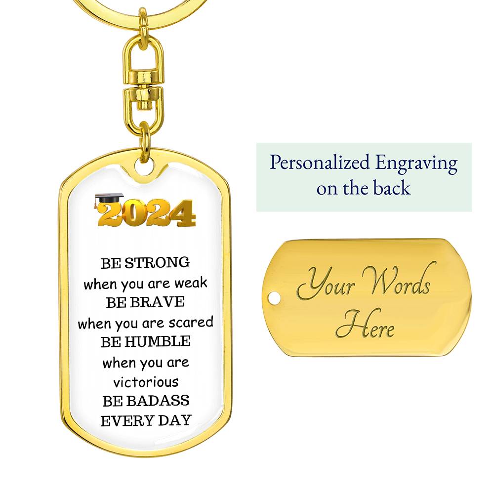 Class of 2024  Engraved Keychain  Graduation Gift-[product type]