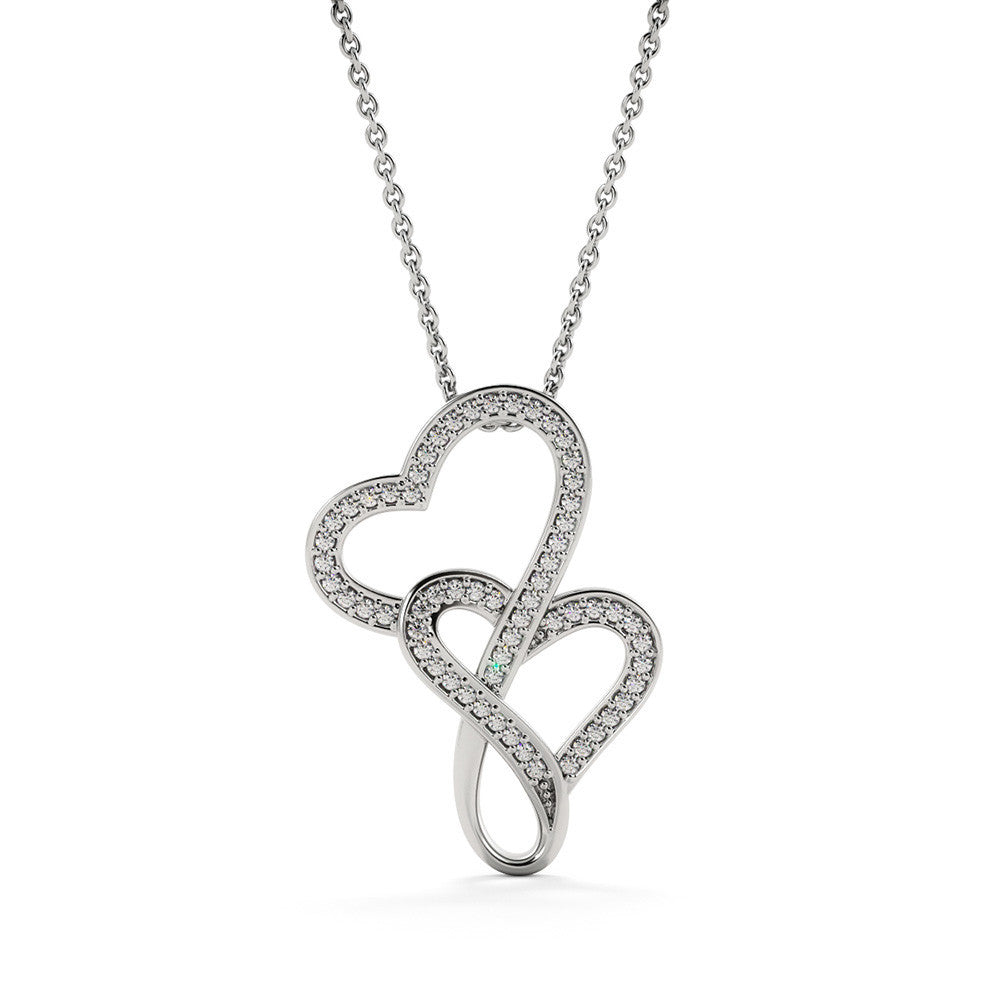 Wife Heart to Heart Necklace-[Heartfelt Family Gift]