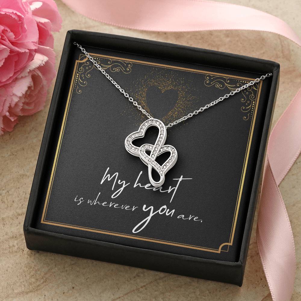 Soulmate Double Heart Necklace Gift