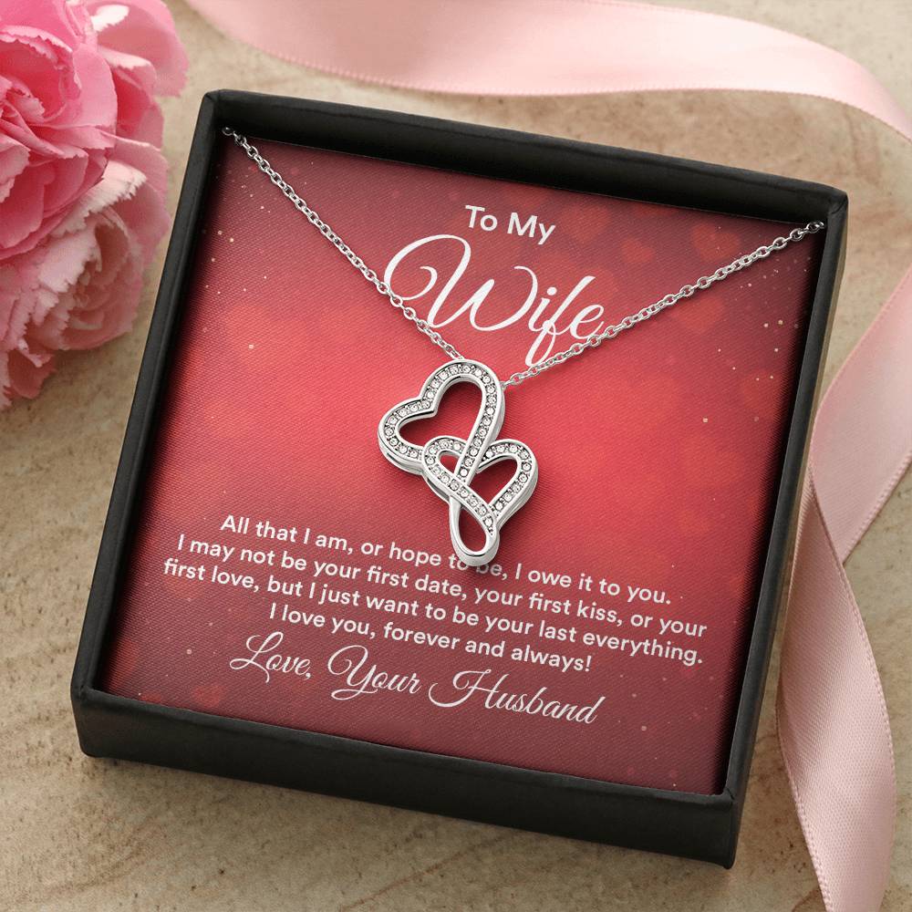 To my wife e heart to heart necklace