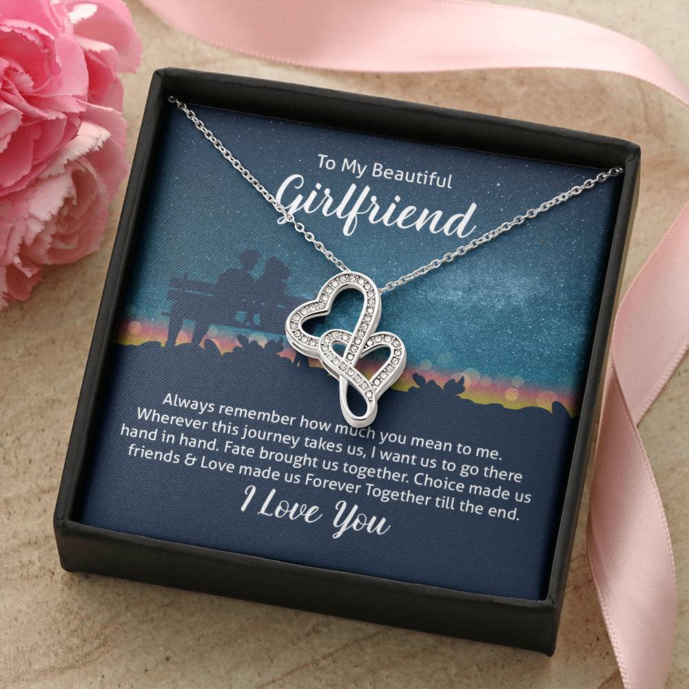 To my beautiful wife heart to heart necklace