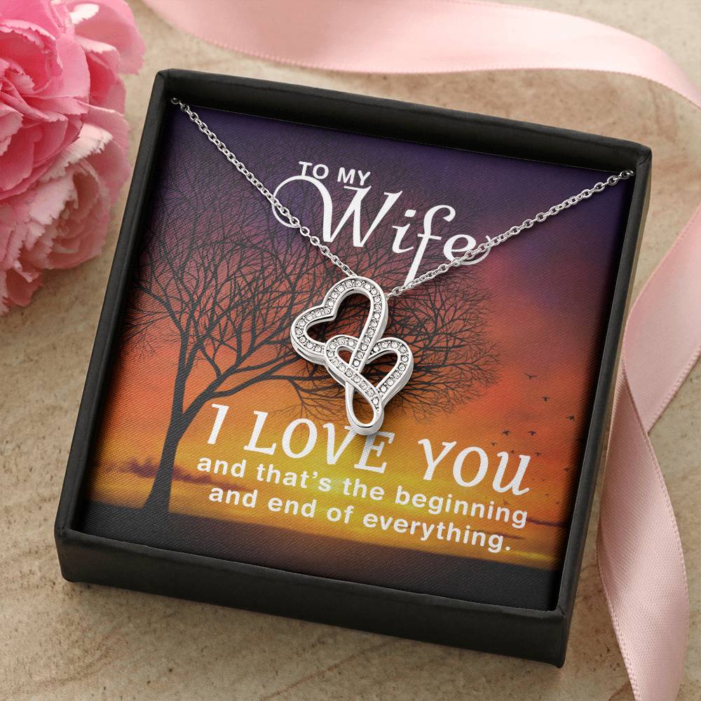 Wife Heart Necklace Gift