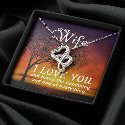 Wife Heart Necklace Gift