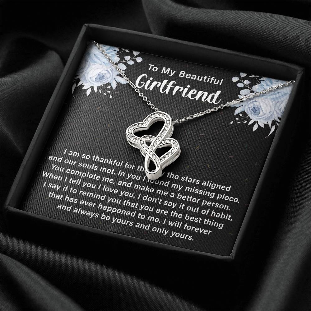 Girlfriend Heart to Heart Necklace Gift-[Heartfelt Family Gift]