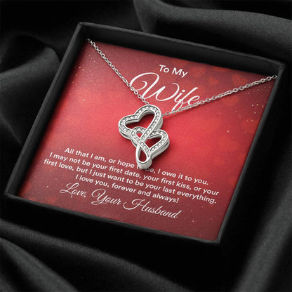 To my wife e heart to heart necklace