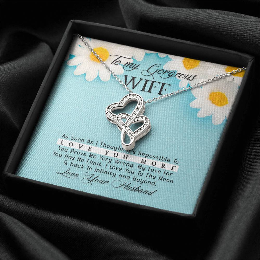 To my gorgeous wife- Ae heart to heart necklace