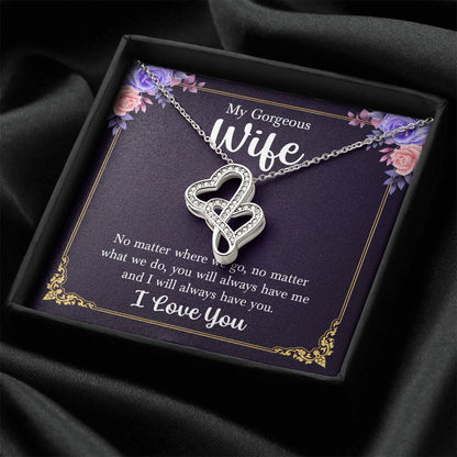 Wife Heart Necklace Gift