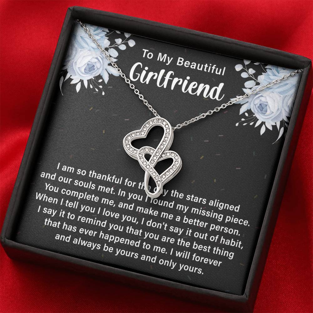 Girlfriend Heart to Heart Necklace Gift-[Heartfelt Family Gift]