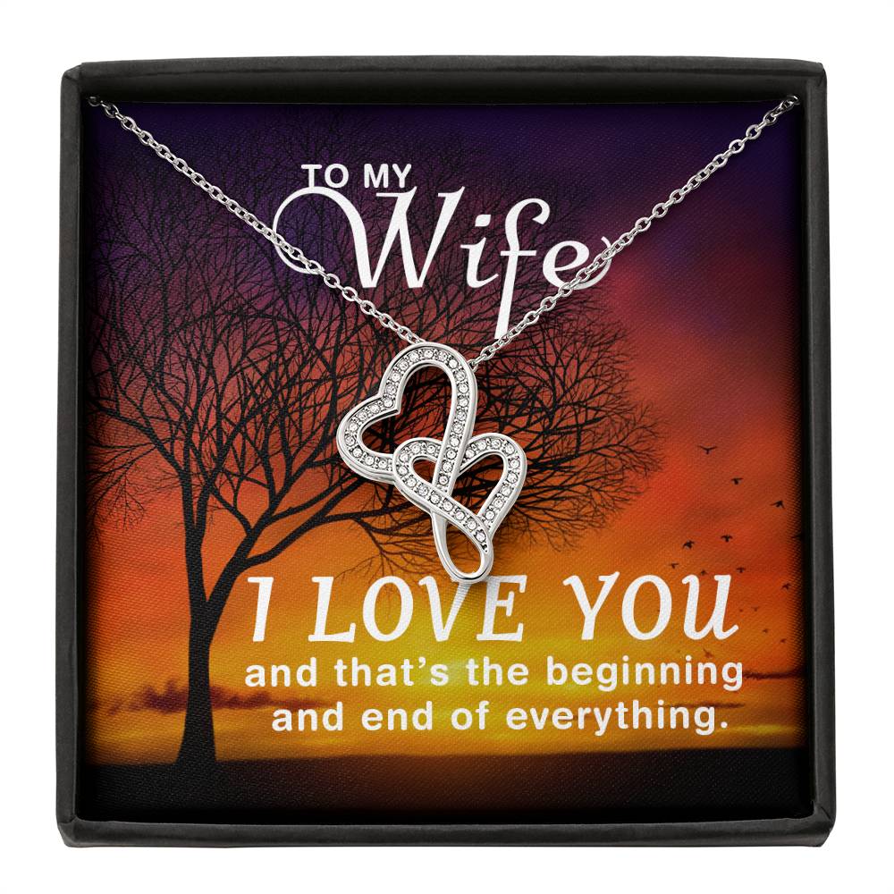 Wife Heart Necklace Gift