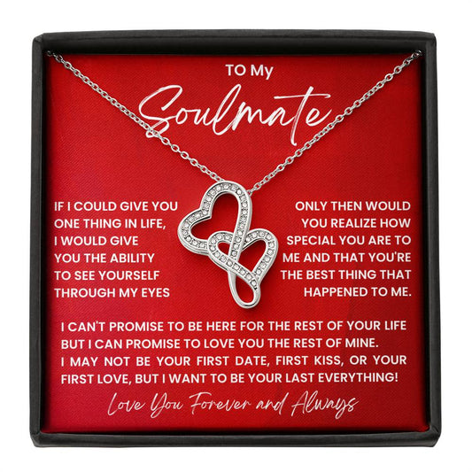 Soulmate Heart to Heart Necklace Gift-[product type]