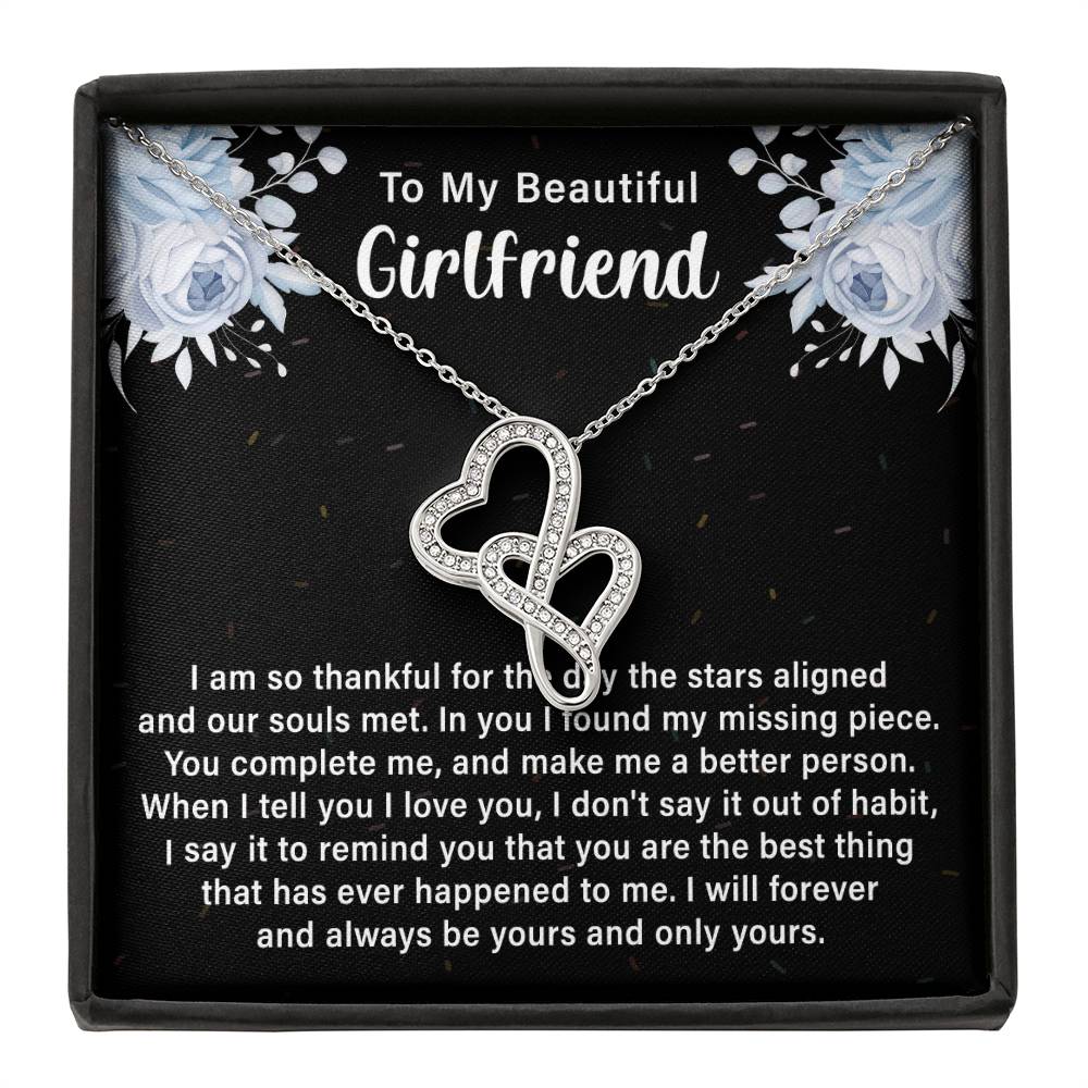 Girlfriend Heart to Heart Necklace Gift-[Heartfelt Family Gift]