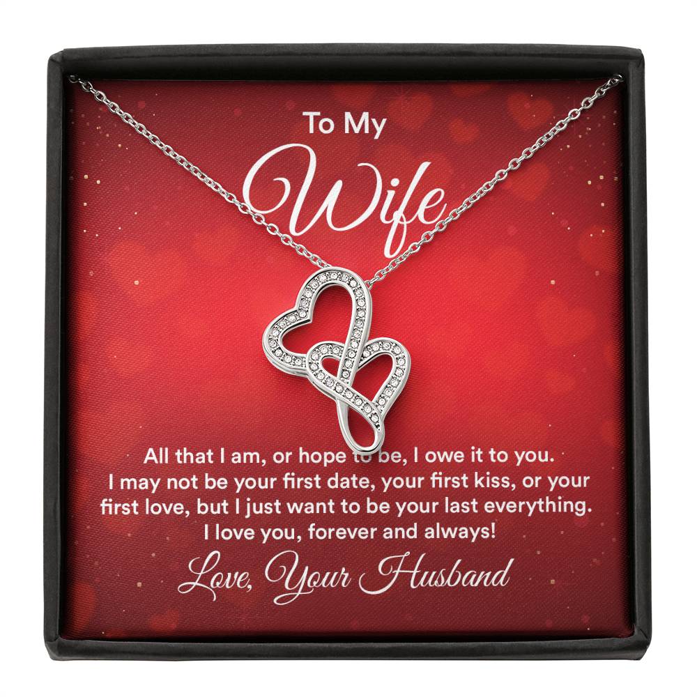 To my wife e heart to heart necklace