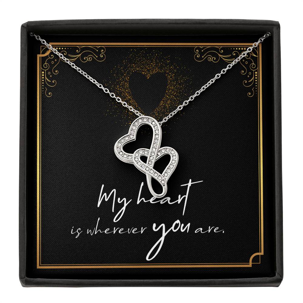 Soulmate Double Heart Necklace Gift