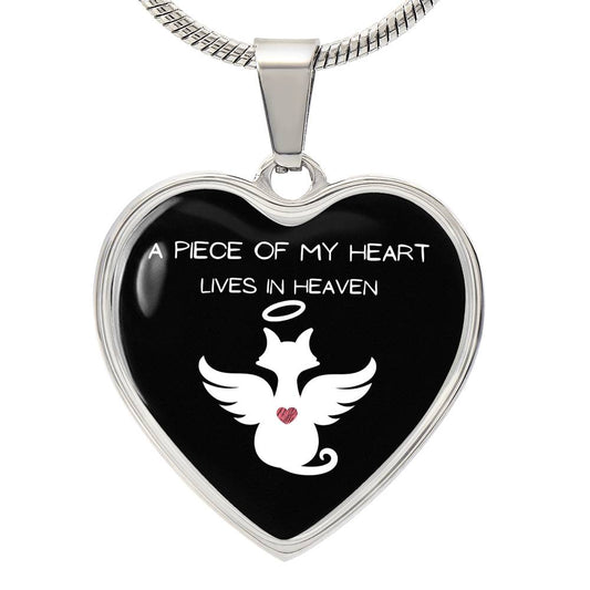 Cat Memorial Angel Necklace-[product type]