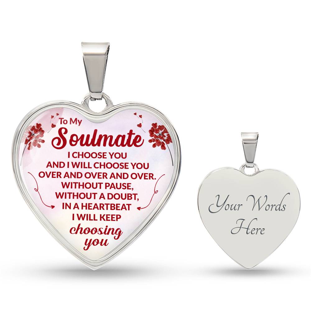 Soulmate Heart Engraved Necklace-[product type]