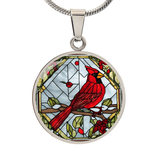 Cardinal Engraved Necklace-[product type]