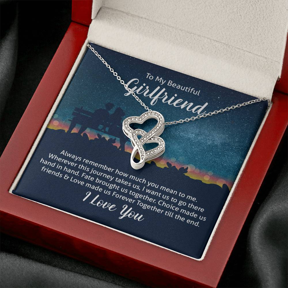 To my beautiful wife heart to heart necklace