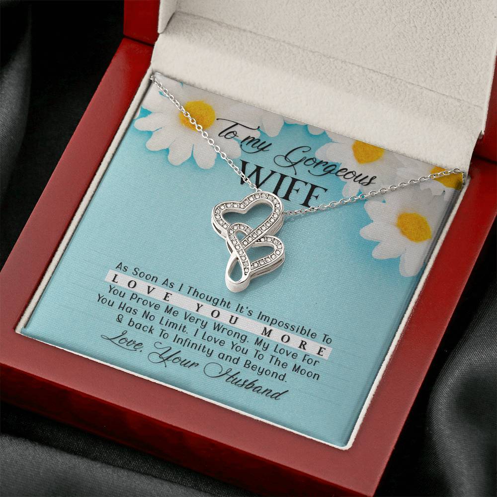 To my gorgeous wife- Ae heart to heart necklace