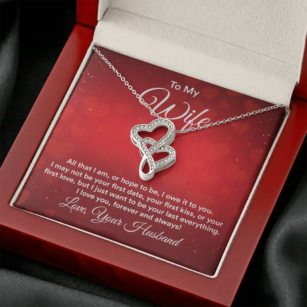 To my wife e heart to heart necklace